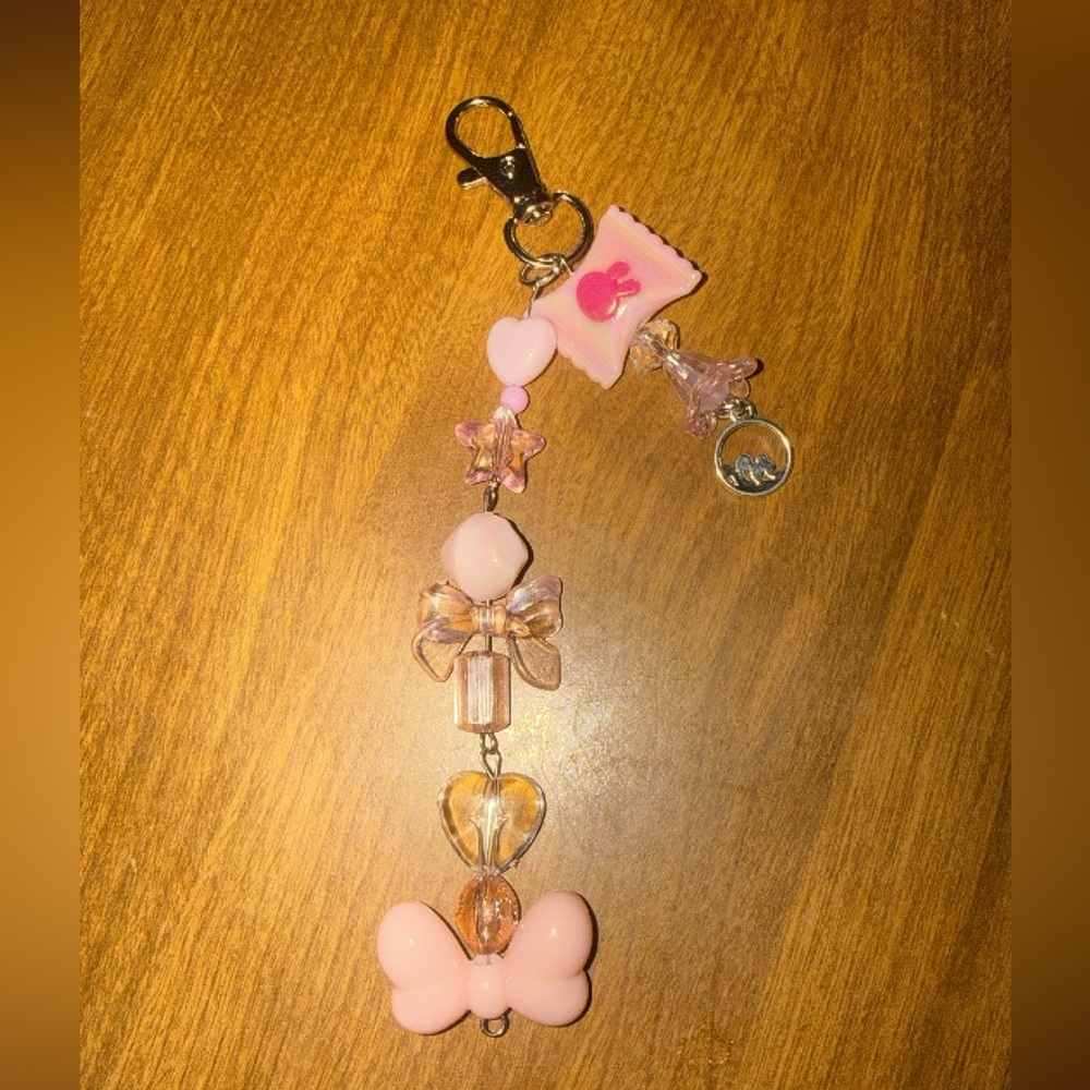 Pink Butterfly Key & Card Holder